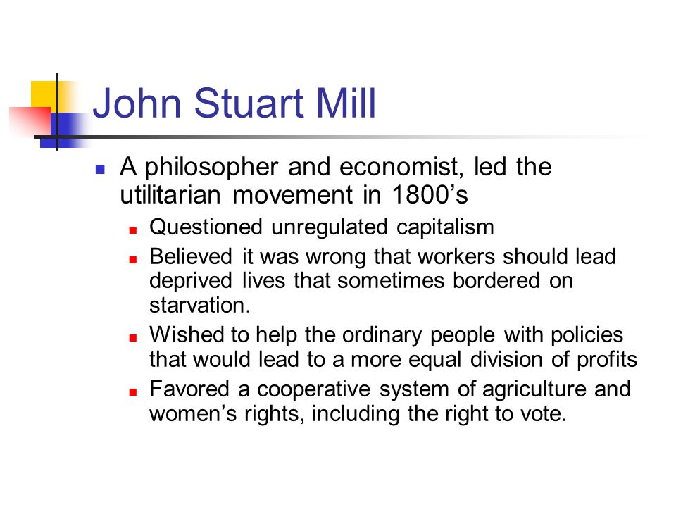 John stuart mill spawned the ideology of the womens rights movement